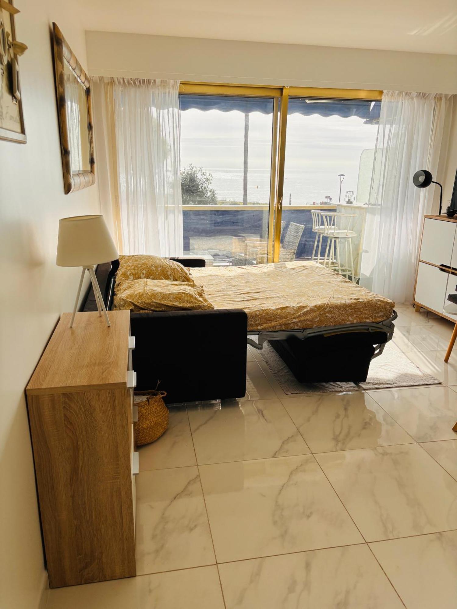 Appartement Au bord de la mer, vue plage , piscine, parking Cagnes-sur-Mer Extérieur photo